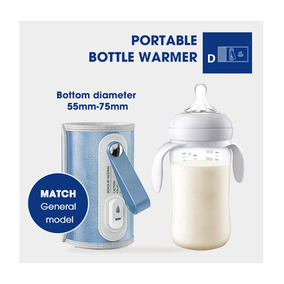 Un réchauffeur plus chaud de bouteille de conducteur de conception de Velcro de lait maternel de bouteille portative de voyage d'USB