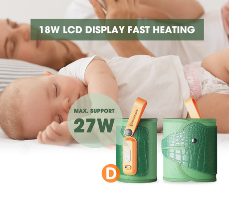 Réchauffeur portatif infantile de bouteille de contrôle de température de Velcro pour le lait maternel