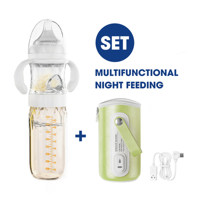 Biberon colique de lait de biberon USB de bébé personnalisable de voyage de Nicepapa anti avec le réchauffeur de thermostat de stockage de poudre