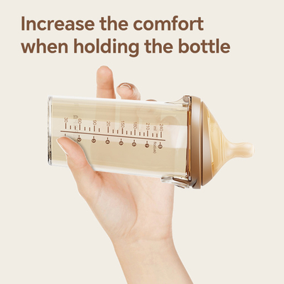 Vente à chaud Anti-chute 180ml Flip-cap lait de bébé bouteille bebes Produits avec débit lent mamelon en silicone