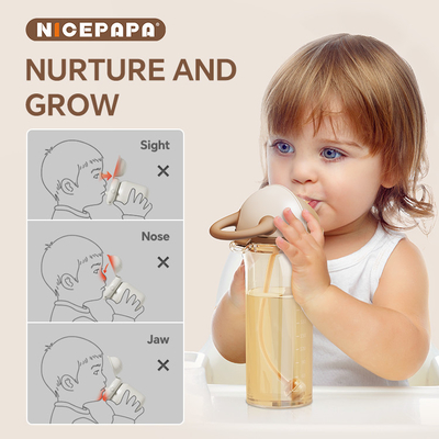 Capuche coulissante PPSU Sippy Cup Pose naturelle pour bébé Cadeau anti-étouffant sans BPA Résistant à l'eau