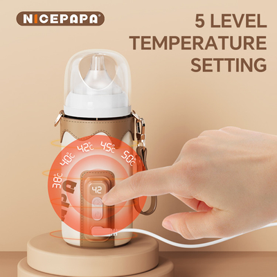 NICEPAPA vendeur chaud bouteille de thermos électrique en PU ensemble d'isolation de nuit extérieure Convient pour 90% de bouteilles de bébé