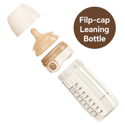 Une bouteille en verre de haute qualité, résistant aux morsures, une tétine durable, adaptée aux nouveau-nés.