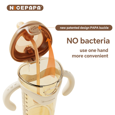 NICEPAPA FLIP-CAP PPSU biberon pour bébé de sauvetage de l' étouffement Biberon 300 ml de lait maternisé pour bébé