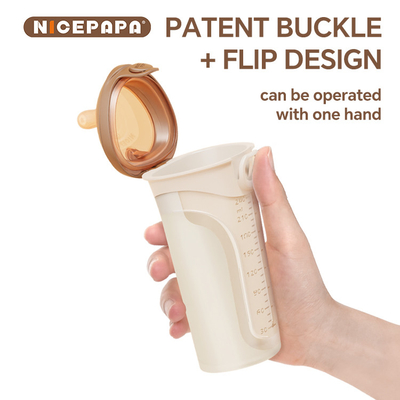 NICEPAPA FLIP-CAP Durable sans BPA, de qualité alimentaire, silicone pour bébé, épaisseur creuse, poignée facile (ouverture transversale M)